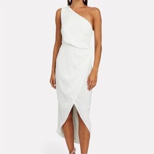 BHLDNx significant other 4 Agnes one-shoulder 0408 midi dress white